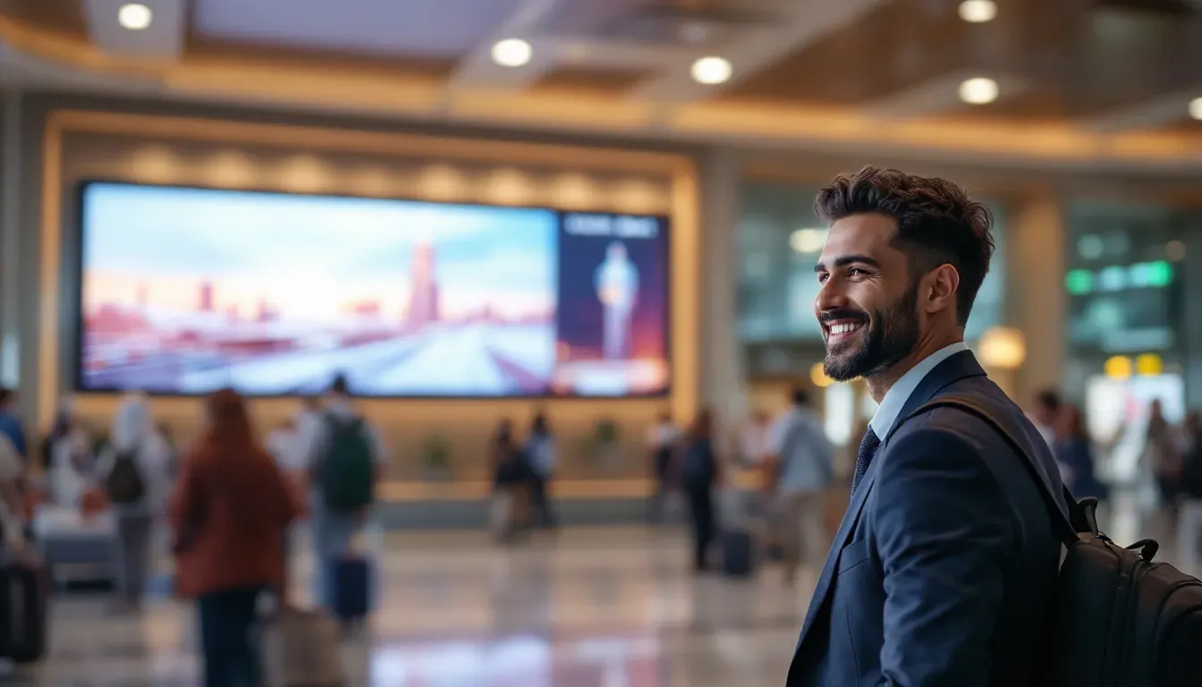 Red Carpet Departures: Elite Advertising in the Middle East’s Busiest Airports